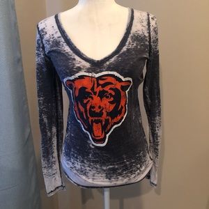 Chicago Bears Distressed Long Sleeve Tee